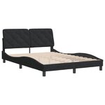vidaXL Cadre de lit sans matelas noir 120x200 cm velours