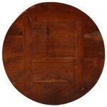 vidaXL Dessus de table Ø 60x2 5 cm rond bois massif de récupération