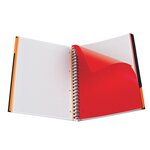 Cahier International Filingbook, A4+, couverture en polypropylène, double spirale, 200 pages, quadrillé, orange, compatible SCRIBZEE® (bloc 100 feuilles)