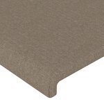 vidaXL Tête de lit à LED Taupe 100x5x78/88 cm Tissu