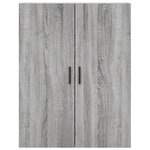 vidaXL Armoires murales 2 Pièces sonoma gris 69 5x34x90 cm