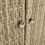 Cabinet de rangement vidaXL Beige 100x36x102 cm Rattan