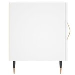 vidaXL Tables de chevet 2 Pièces blanc 40x40x50 cm bois d’ingénierie