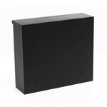 Boite aux lettres murale design revêtement par poudre noir