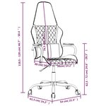 vidaXL Chaise de jeu Blanc et rose Similicuir