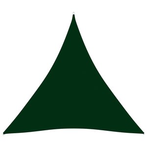 vidaXL Voile de parasol Tissu Oxford triangulaire 5x5x5 m Vert foncé