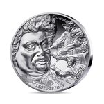 Alexandre Dumas - Monnaie de 20€ Argent 1Oz  Haut Relief