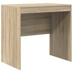 Bureau vidaXL avec rangement en chêne Sonoma en bois d'ingénierie