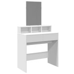 vidaXL Coiffeuse avec miroir blanc 80x41x144 5 cm