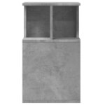 vidaXL Table d'appoint gris béton 35x35x60 cm bois d'ingénierie