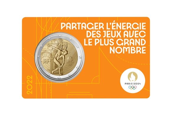 Jeux olympique de paris 2024 monnaie de 2€ commémorative bu - 3/5
