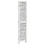 vidaXL Cloison de séparation 4 panneaux blanc bois de paulownia massif