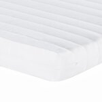 vidaXL Matelas en mousse blanc 180x220 cm 7 zones dureté 20 ILD