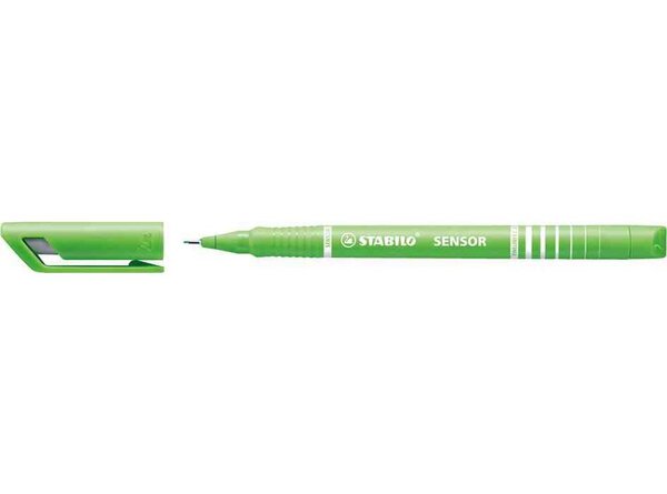 Feutre à pointe fine sensor, vert clair, largeur de 0,3 mm STABILO