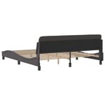 vidaXL Cadre de lit sans matelas gris 180x200 cm similicuir