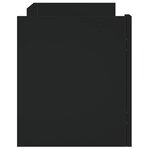 vidaXL Meuble TV noir 80x35x40 cm bois d’ingénierie