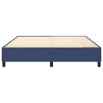vidaXL Cadre de lit sans matelas bleu 180x200 cm tissu