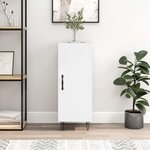 vidaXL Buffet blanc 34 5x34x90 cm bois d'ingénierie