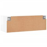 vidaXL Armoire murale blanc brillant 100x36 5x35 cm bois d'ingénierie