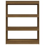 vidaXL Bibliothèque/Séparateur de pièce Marron miel 100x30x103 cm Pin