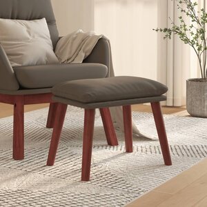 vidaXL Repose-pied Gris 45x29 5x35 cm Similicuir