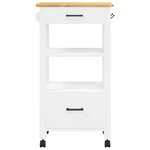 vidaXL Chariot de cuisine MONZA 48x40x90 cm bois massif de pin