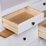 vidaXL Buffet haut Blanc 93x40 5x180 cm Pin Gamme Panama