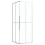 vidaXL Cabine de douche ESG dépoli 70x70x180 cm