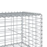 vidaXL Panier gabion avec couvercle 200x50x50 cm fer galvanisé