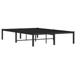 vidaXL Cadre de lit métal noir 120x200 cm