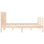 vidaXL Cadre de lit sans matelas 160x200 cm bois massif