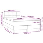 vidaXL Sommier à lattes de lit et matelas LED rose 120x190 cm velours