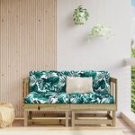 vidaXL Canapés d'angle de jardin 2 Pièces bois de pin imprégné