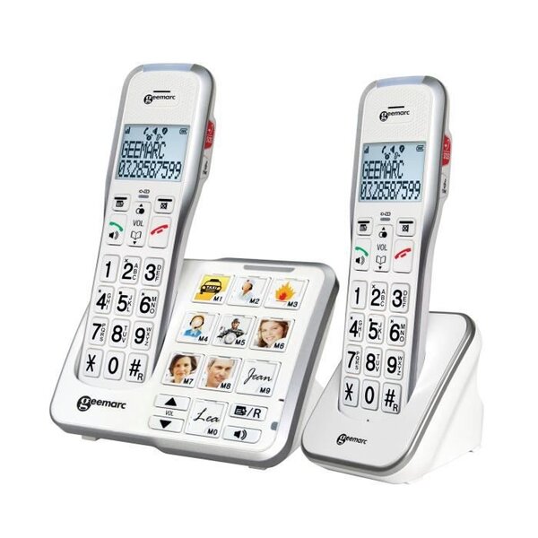 GEEMARC Téléphone sans fil grosses touches sénior  AMPLIDECT 595-2 PHOTO