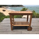 Desserte de jardin en bois eucalyptus FSC - 91,8x49,9x74cm