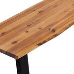 vidaXL Banc en bois d'acacia massif 145 cm
