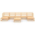 Salon de jardin meuble d'extérieur ensemble de mobilier 8 pièces bois de pin massif 02_0017816