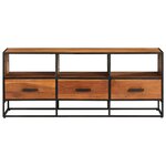 vidaXL Meuble TV 110x30x45 cm Bois d'acacia massif
