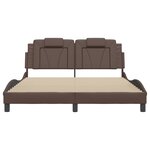 vidaXL Cadre de lit sans matelas marron 160x200 cm similicuir