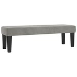 vidaXL Sommier à lattes de lit et matelas Gris clair 140x200cm Velours