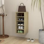 vidaXL Armoire à chaussures Chêne Sonoma 31 5x35x70 cm Bois ingénierie