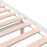 vidaXL Cadre de lit sans matelas blanc bois massif 150x200 cm