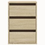 vidaXL Commode d'angle chêne sonoma 40x41x58 cm bois d'ingénierie