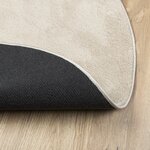 vidaXL Tapis Beige 140x200 cm Polyester Antidérapant