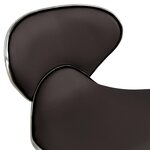 Chaise fauteuil siège de bureau informatique étude similicuir brun 02_0024034