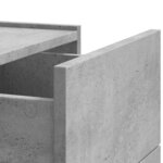 vidaXL Tables de chevet murales 2 Pièces gris béton 45x30x35 cm