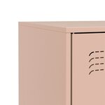 vidaXL Buffet rose 67x39x73 cm acier