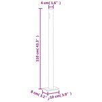vidaXL Auvent latéral rétractable de patio 180x500 cm Crème
