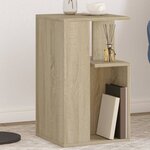 vidaXL Table d'appoint chêne sonoma 35x35x60 cm bois d'ingénierie