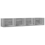 vidaXL Armoire murale sonoma gris 99x18x16 5 cm bois d'ingénierie